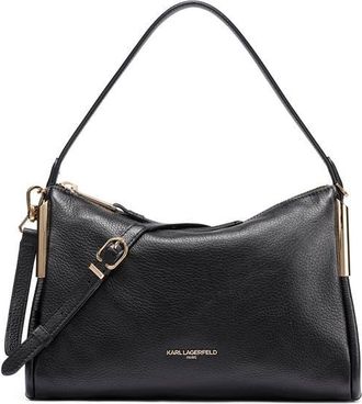 Karl Lagerfeld Valerie Crossbody in Black/gold at Nordstrom