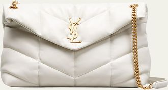 Saint Laurent Lou Puffer Medium YSL Shoulder Bag in Quilted Leather
