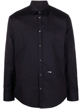 Dsquared2 Relax Dan Black Slim Cotton Shirt