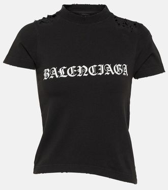 Tシャツ・カットソー BALENCIAGA Woman T-Shirt Black 818431TSVU4 1083 BALENCIAGA T-shirt XS Cotton Black Plain HT82 612965 THV84