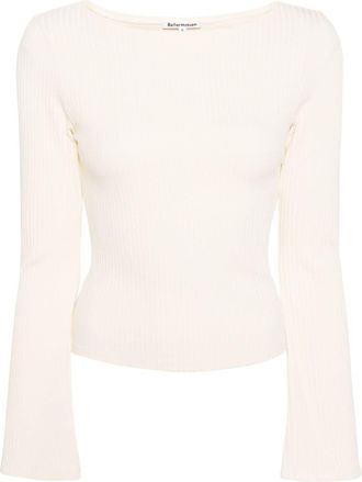 Reformation Miller ribbed top - women - Organic Cotton/TENCEL Lyocell (LENZING)/Spandex/Elastane - M - Neutrals