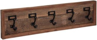 Atmosphera Atmosphera - Gancho Para Abrigos De Madera Ganchos 82 X 20 - Marr&oacute;n