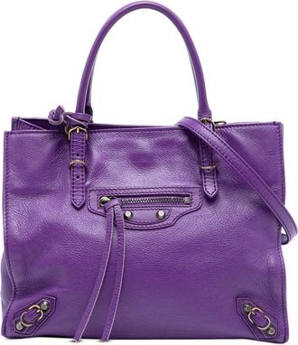 Balenciaga Pre-owned Balenciaga Mini Leather Papier A4 Zip Around Tote Ladies 305572A.5215A.J 515859