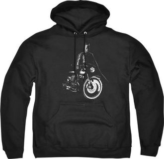 Gildan The Batman And His Motorcycle Adult Pull Over Hoodie / Hooded Sweatshirt