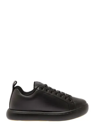 Bottega Veneta Black Lace Up Sneakers
