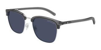 Montblanc MB0488SA Asian Fit 003 Mens Sunglasses Size 55