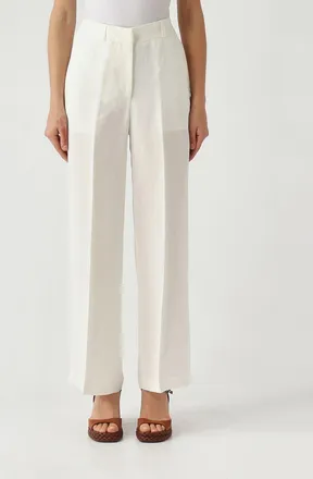 Maliparmi Pantaloni palazzo in misto lino