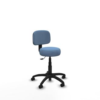 Piqueras y Crespo Piqueras Y Crespo - Silla Llanos Giratorio Bali Azul Cielo Base Poliamida 600 Ruedas Engomadas 50