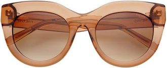 Freyrs Eyewear Charlotte Cat Eye Sunglasses in Brown at Nordstrom