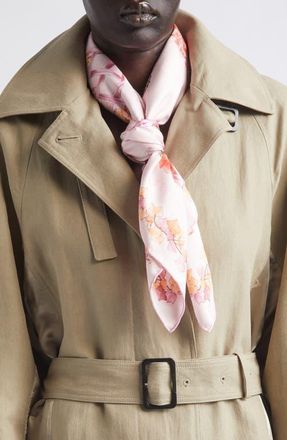 Ferragamo Eden Print Silk Scarf in Rosa at Nordstrom