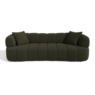 Sia Home Sof&aacute; 4 plazas tejido boucl&eacute; kaki