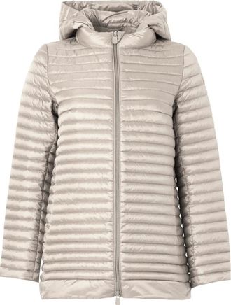Save The Duck Alima Cappotto con Cappuccio - - Jackets - Donna - Beige - L