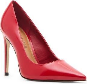 Steve Madden Noir Pointed Toe Pump in Red Leather at Nordstrom Rack, Size 9.5