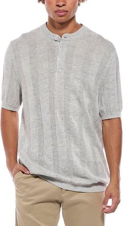 Brunello Cucinelli Linen-Blend Henley Sweater