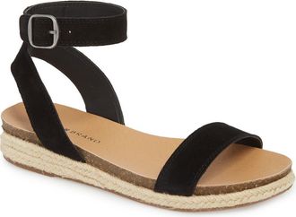 Lucky Brand Garston Espadrille Sandal in Black at Nordstrom, Size 5.5