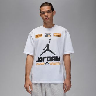 Nike Jordan Mens Jordan AJ12 Taxi T-Shirt in White | IQ6958-100