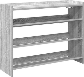 vidaXL Vidaxl - Mueble zapatero madera contrachapada gris sonoma 80x25x62 cm
