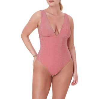 Andie Swim The Mykonos One-Piece Swimsuit in Shell at Nordstrom Rack, Size X-Small
