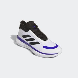 adidas Basketballschuh ADIDAS PERFORMANCE BOUNCE LEGENDS LOW, Gr. 42,5, bunt (cloud wei&szlig;, core schwarz, lucid blau), Synthetik, Textil, Schuhe Basketballschu