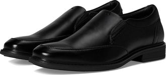 Nunn Bush Jarvis Moccasin Toe Slip-On Dress Casual Business Loafers Mens Lace Up Wing Tip Shoes Black : 10.5 W (EE), Leather/Rubber/Suede