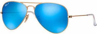Ray-Ban Unisex - 0Rb3025 Polarized Sunglasses In Gold Blue