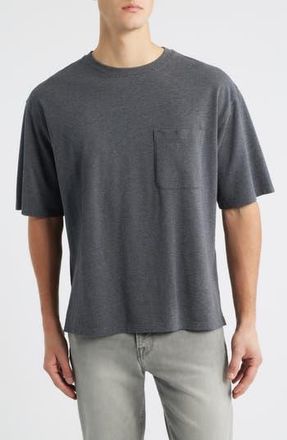Frame Denim Relaxed-Fit Cotton T-Shirt in Grey Melange at Nordstrom Rack, Size X-Large