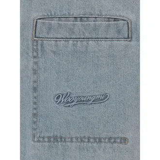 Wooyoungmi Long-Sleeved Cotton Shirt - Blue