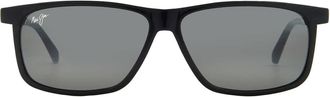 Maui Jim Pulama Neutral Grey Rectangular Unisex Sunglasses 618-02 59