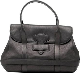 Loewe Pre-owned Handbags, female, Black, Size: ONE SIZE Pre-owned Leather Handbag