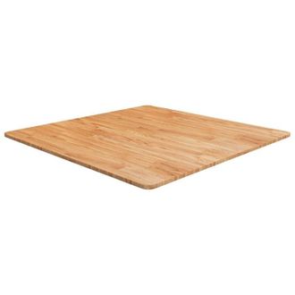 vidaXL vidaXL Piano Tavolo Quadrato Marrone Chiaro 90x90x1,5 Rovere Trattato