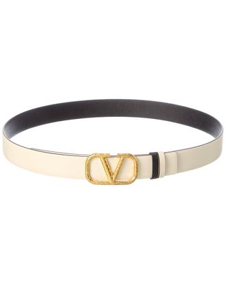 Valentino Vlogo 30Mm Reversible Leather Belt
