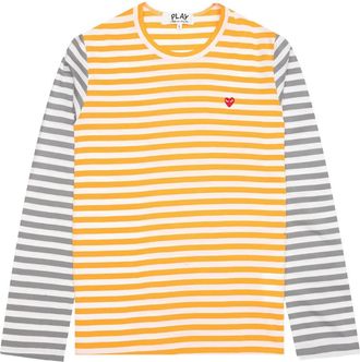Comme Des Garçons Maglia a righe - Giallo