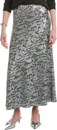 Kenneth Cole Sequin Side Zip Drama Maxi Skirt