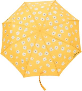 Moschino Umbrellas, unisex, Yellow, ONE SIZE, Yellow Daisy Print UV Protection Umbrella