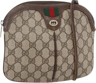 Gucci Pre-owned Cross Body Bags, female, Beige, Size: ONE SIZE Pre-owned Plastic Cross Body Bag
