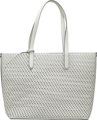 Michael Kors White Leather Pouch Shoulder Bag Tote Bag (Pre-Owned)