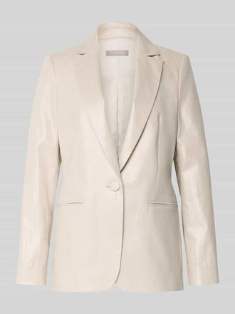 Christian Berg Cocktail Regular Fit Blazer aus Leinen-Mix in Beige Melange, Gr&ouml;&szlig;e 32
