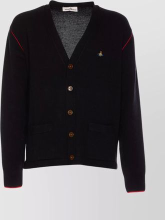 Vivienne Westwood orb embroidered v-neck cardigan