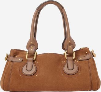 Chlo&eacute; Womens Suede Bag Paddington Brown Shoulder