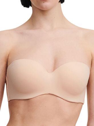 Chantelle Womens Easy Feel Norah Bandeau T-Shirt Bra - Beige Polyamide - Size 32DD