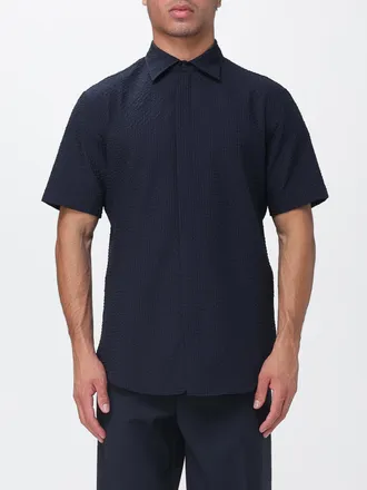 Emporio Armani Shirt Men color Blue