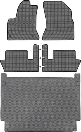 OEM Juego De Alfombrillas De Goma Para Coche Y Maletero Para Citro&euml;n C4 Grand Picasso I Van (10/2006-08/2013)