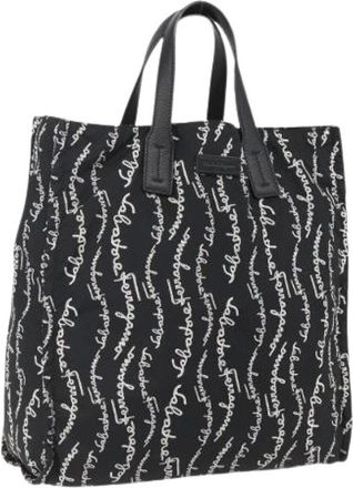 Ferragamo Pre-owned Tote Bag - Dames - Vintage Shopper - Zwart - ONE Size - Nylon - Vintage
