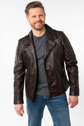 Mauritius Lederjacke MAURITIUS MMRibano SF, Herren, Gr. 4XL, schwarz braun, Obermaterial: 100% Schafsleder. Futter: 100% Baumwolle. &Auml;rmelfutter: 100% Polyester,