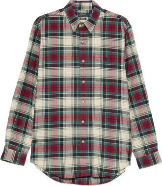 Polo Ralph Lauren T-shirt in cotone a quadri - Toni neutri