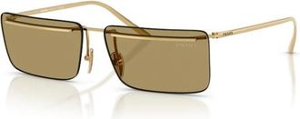 Prada PR C53S 5Ak 70G - Heren - Zonnebrillen - Geel - 60 MM - Accessoires