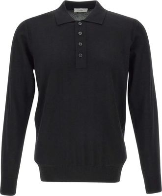 Paolo Pecora Polo a maniche lunghe - Nero