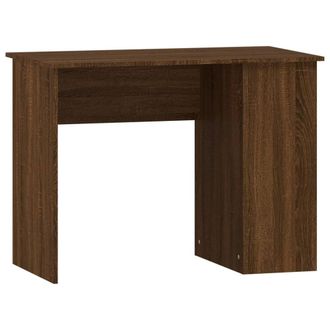 Berkfield Home Desk Brown Oak 100x55x75 cm Engineered Wood | Size: 100 x 55 x 75 cm