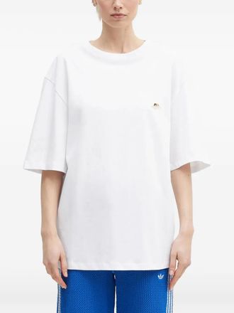 Fiorucci T-shirt con ricamo angeli - Bianco