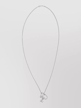 Vivienne Westwood crystal key pendant necklace chain links